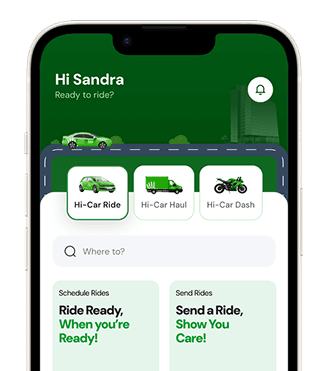 Hi-Car Electric Ride Booking - Sustainable Transport Nigeria